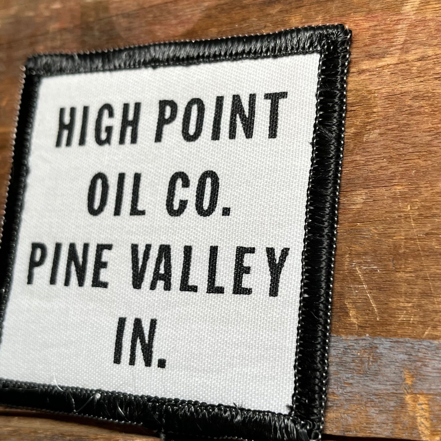 【USA vintage】ワッペン　HIGH POINT OIL CO. PINE VALLEY IN.