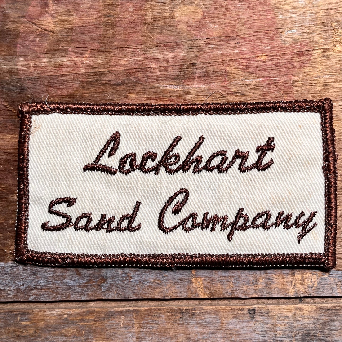 【USA vintage】ワッペン　Lockhart Sand Company