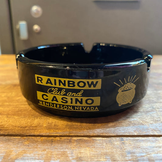 【1950s-1970s USA vintage】アドバタイジング 灰皿 RAINBOW CASINO