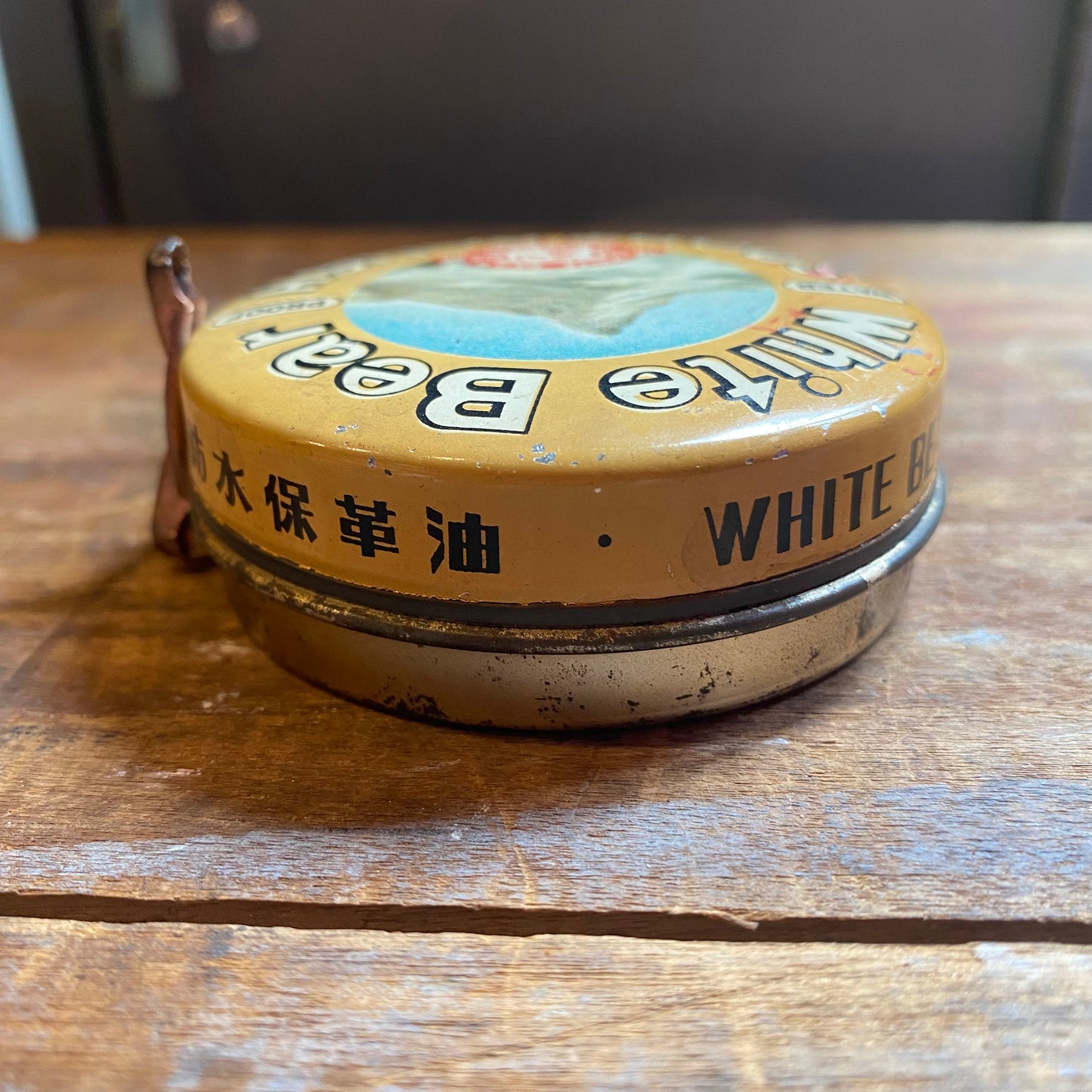 【vintage】White Bear スポーツポリッシュ 缶