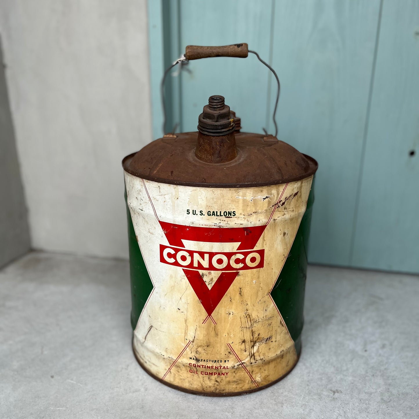 【USA vintage】CONOCO  CONTINENTAL OIL COMPANY ガロン缶