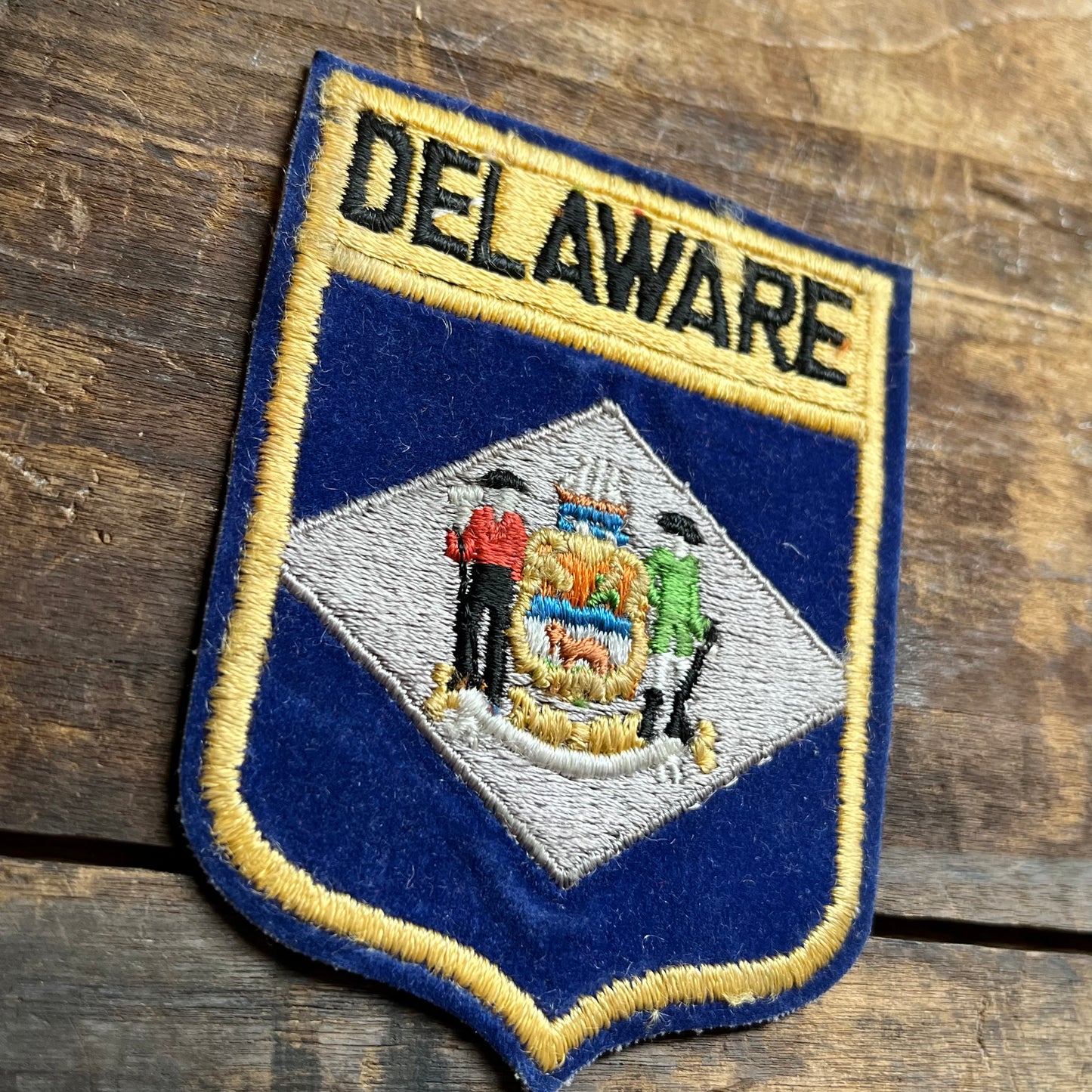 【USA vintage】ワッペン　DELAWARE  デラウェア