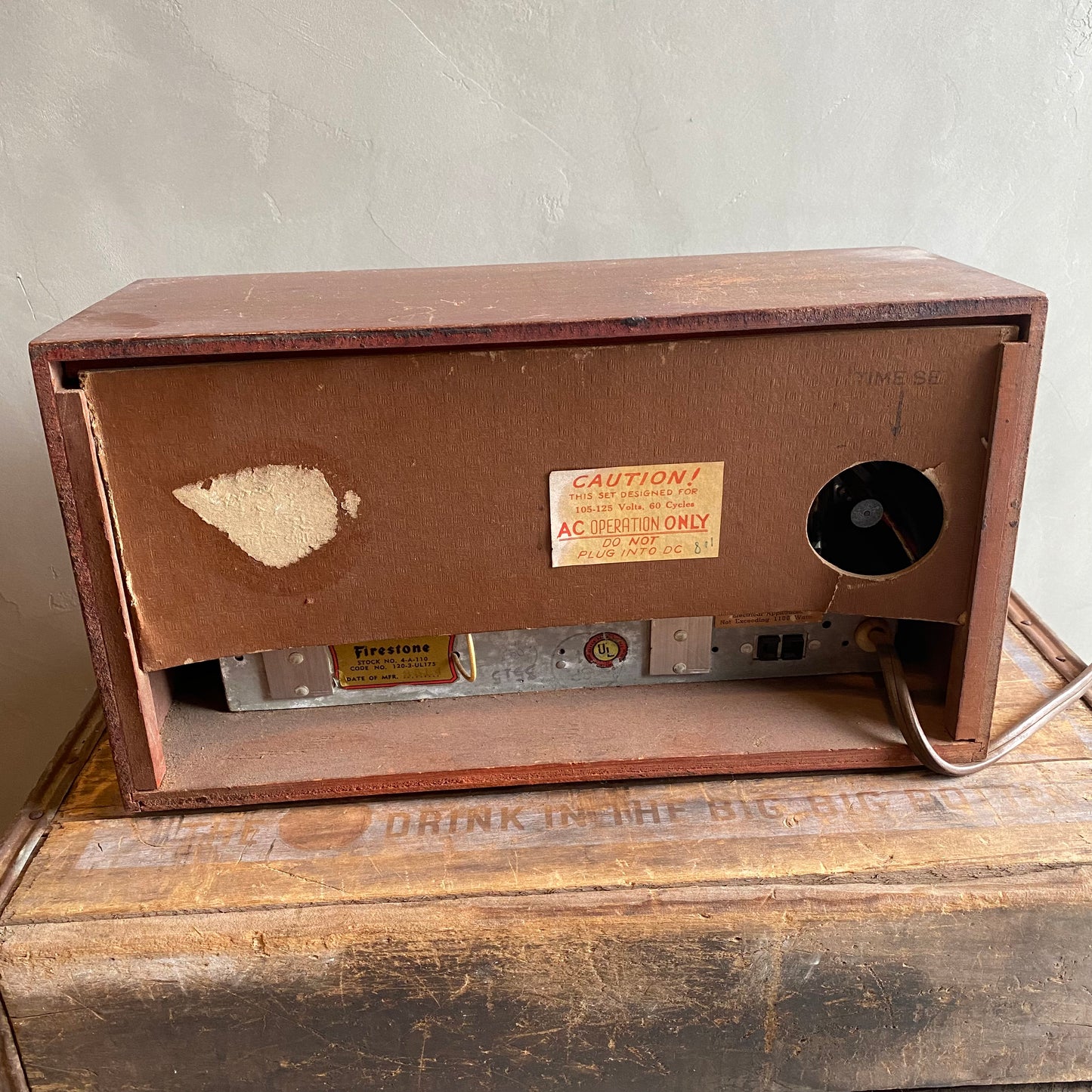 【USA vintage】Firestone 真空管ラジオ