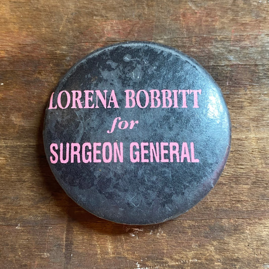 【USA vintage】缶バッジ LORENA BOBBITT