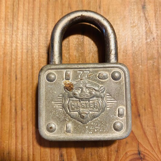 【USA vintage】MASTER LOCK 南京錠 鍵無し