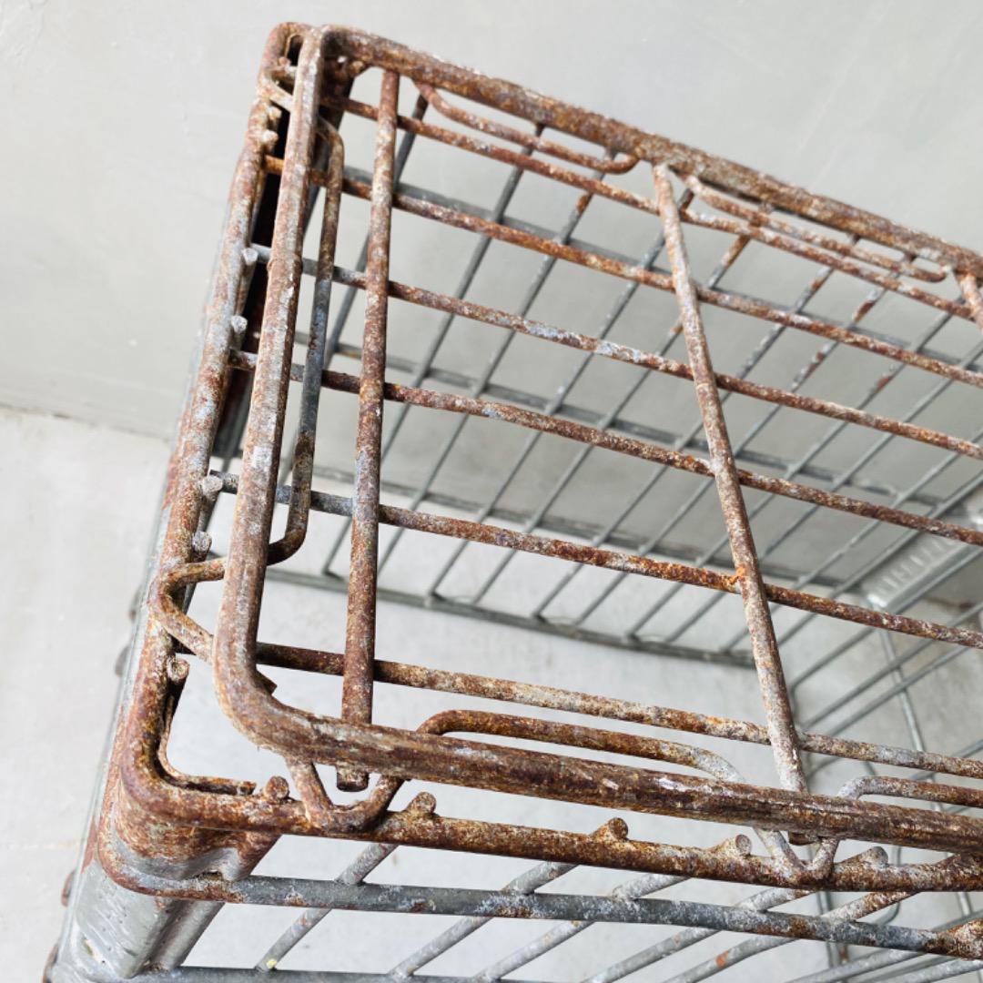 【USA vintage】iron wire basket 鉄 カゴ ②