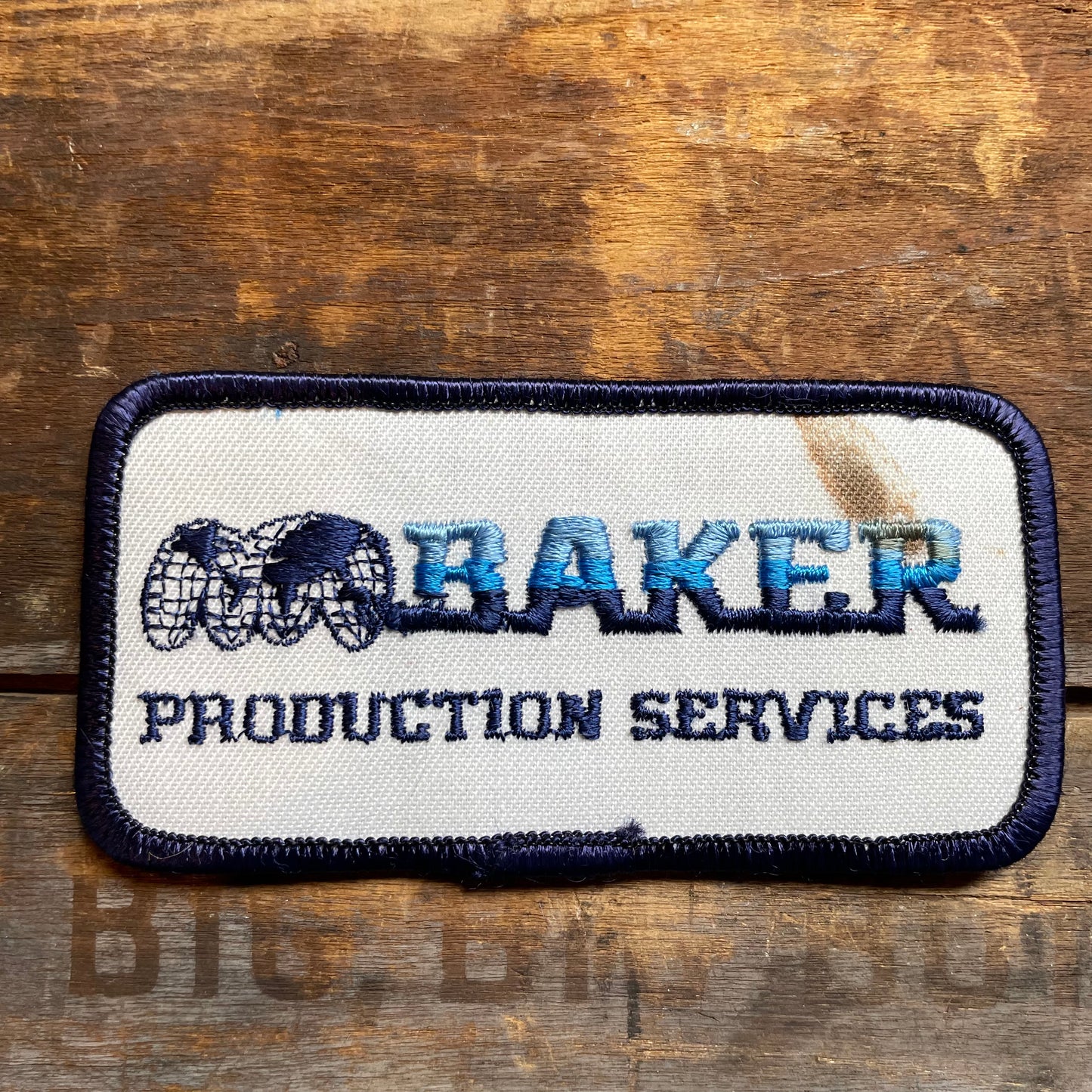 【USA vintage】ワッペン　BAKER PRODUCTION SERVICES