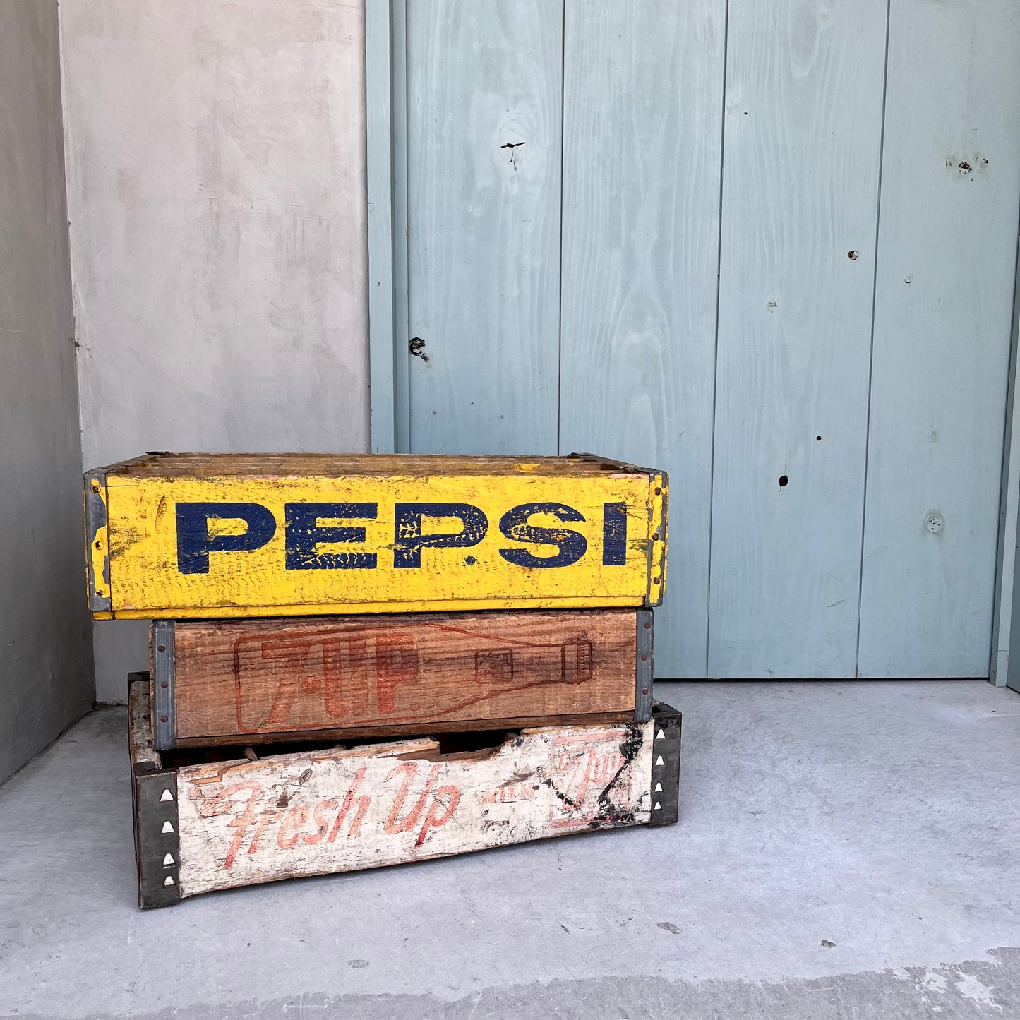 【1960s USA vintage】PEPSI  木箱　仕切り付き