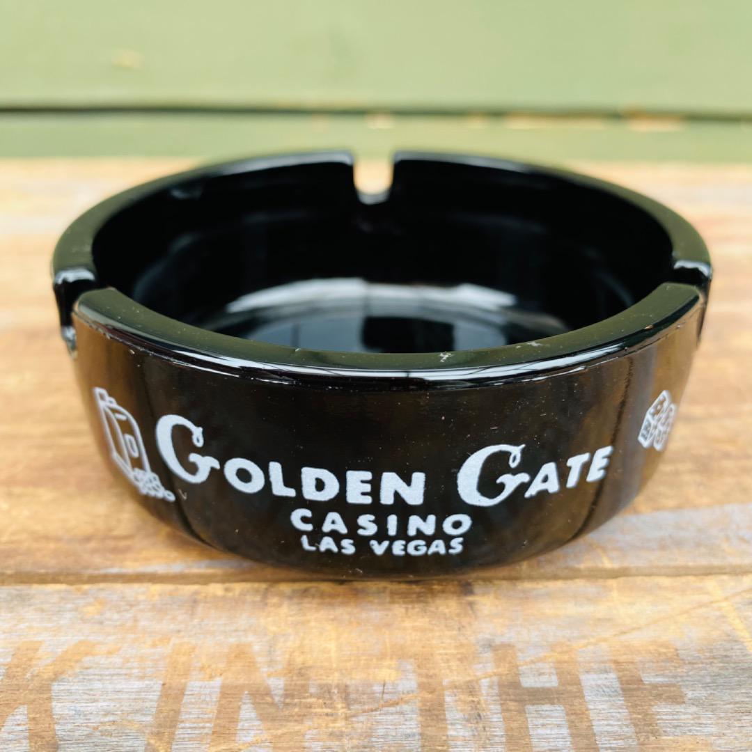 【1950s-1970s USA vintage】アドバタイジング 灰皿 GOLDEN GATE