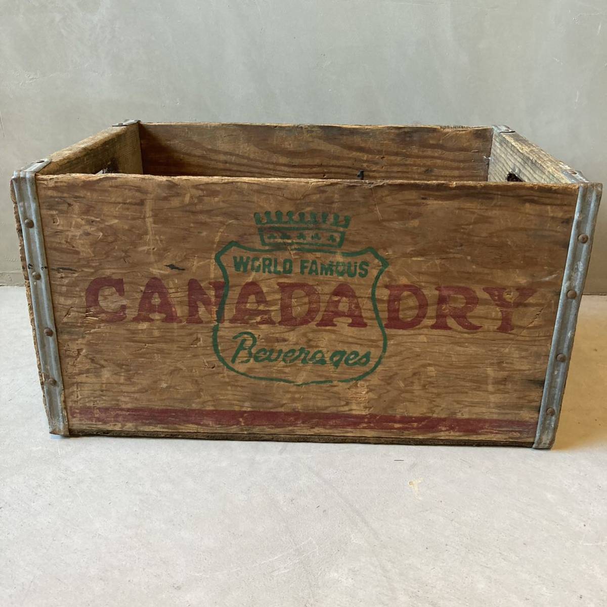【 vintage】CANADA DRY 木箱