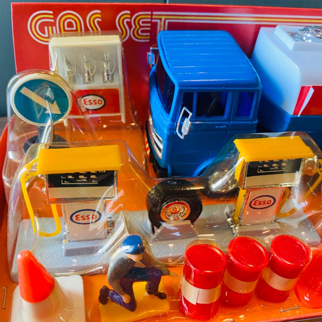 【USA vintage】ESSO（エッソ）ガソリンスタンド おもちゃ