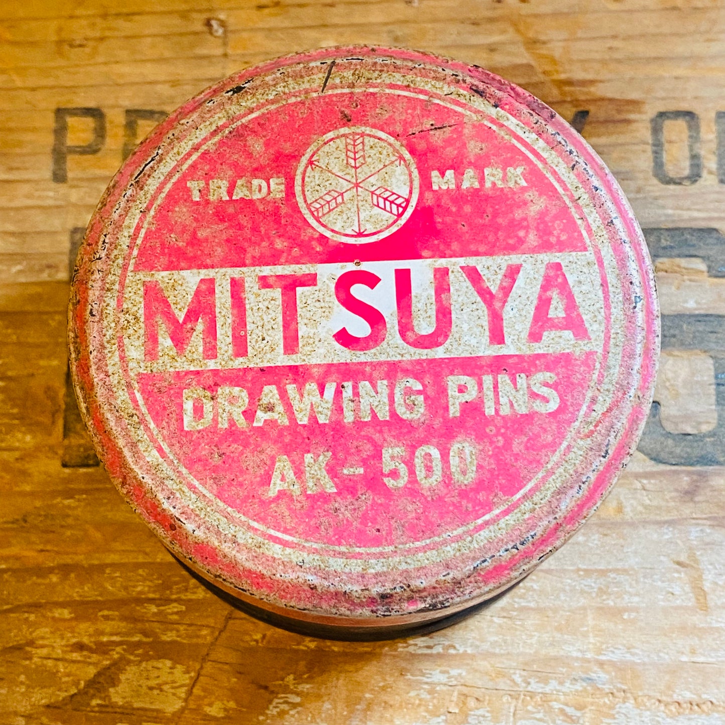 【vintage】TIN缶 MITSUYA PINS 画鋲