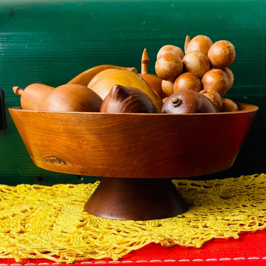 【1960s vintage】wood fruit objet 木製 果物セット