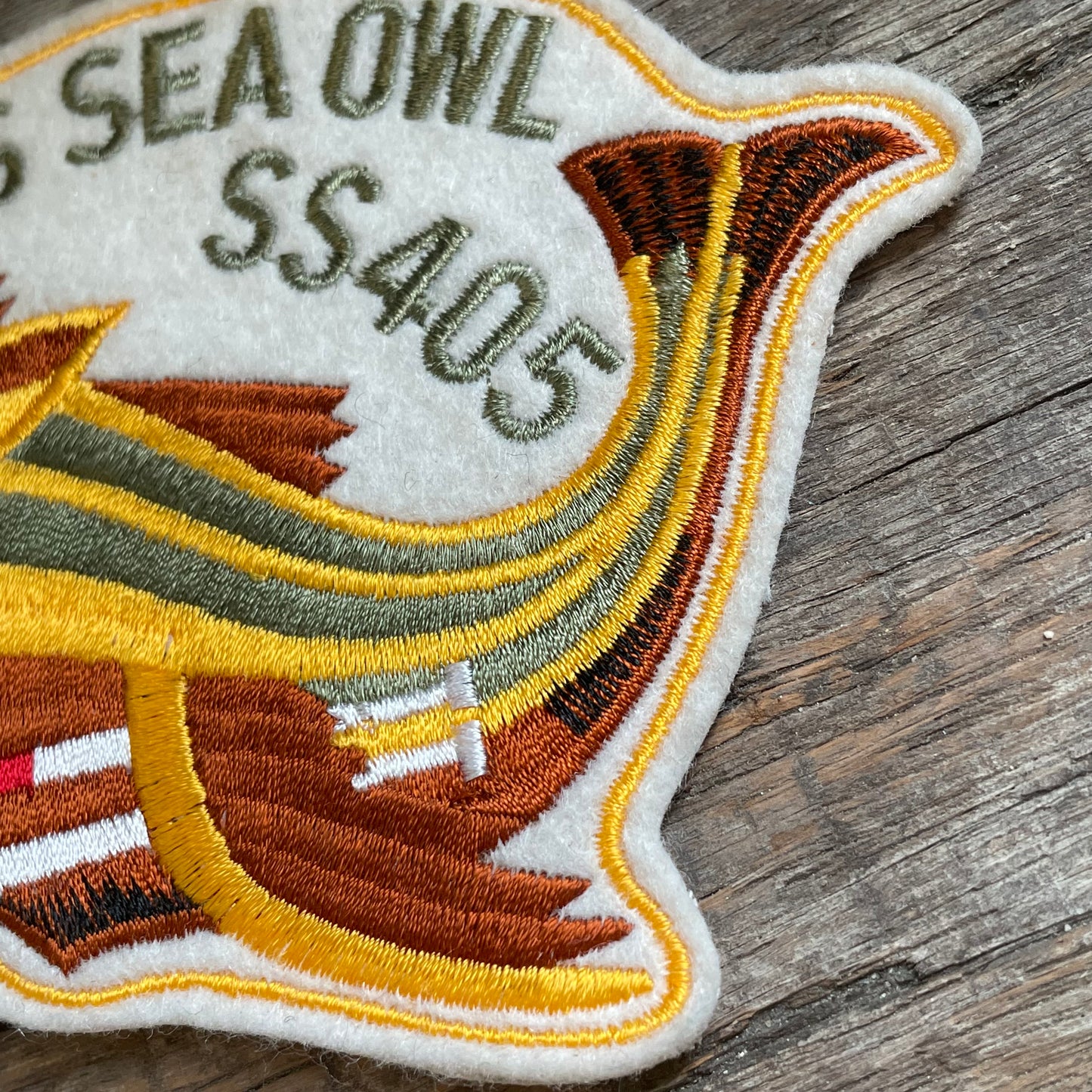 【USA vintage】USS SEA OWL ワッペン