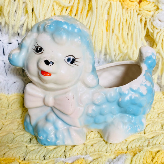 【1960s vintage】プードル ベビープランター フラワーベース