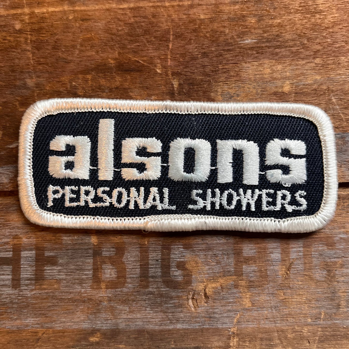 【USA vintage】ワッペン　alsons PERSONAL SHOWERS