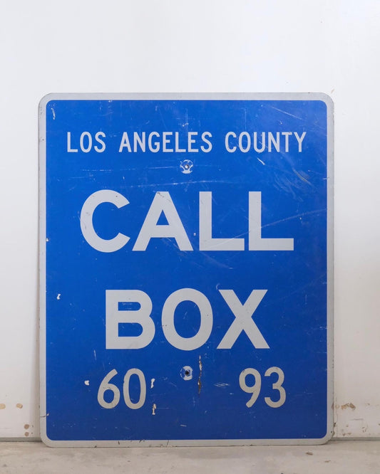 【USA vintage】看板 標識 LOS ANGELS  LA アメリカ 輸入品 リフレクター インテリア