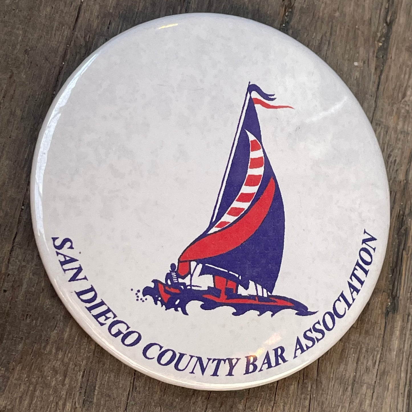 【USA vintage】缶バッジ　San Diego Bar Association