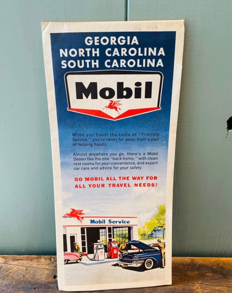 【1962 USA vintage】Mobil  ロードマップ