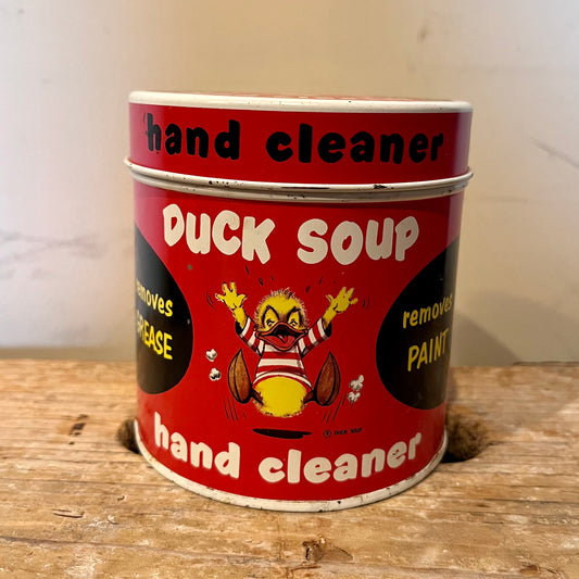 【USA vintage】1950s Duck Soup  ハンドクリーナー　ティン缶