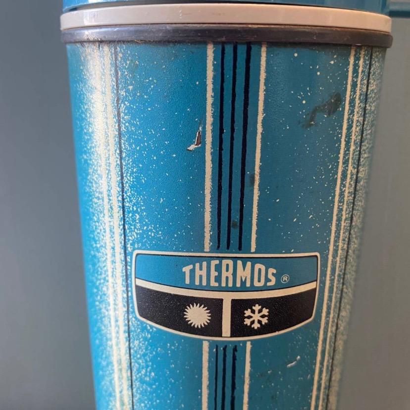 【1969 USA vintage】THERMOS サーモス 水筒 レトロ ブルー