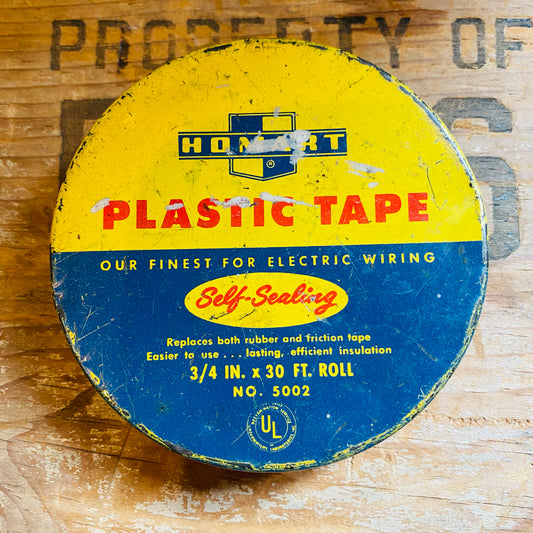 【1950s vintage】TIN缶 HOMART PLASTIC TAPE