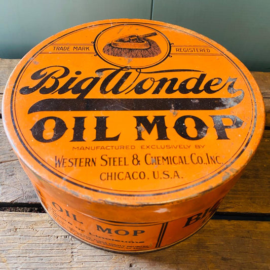 【1920s-1930s USA vintage】モップ TIN缶