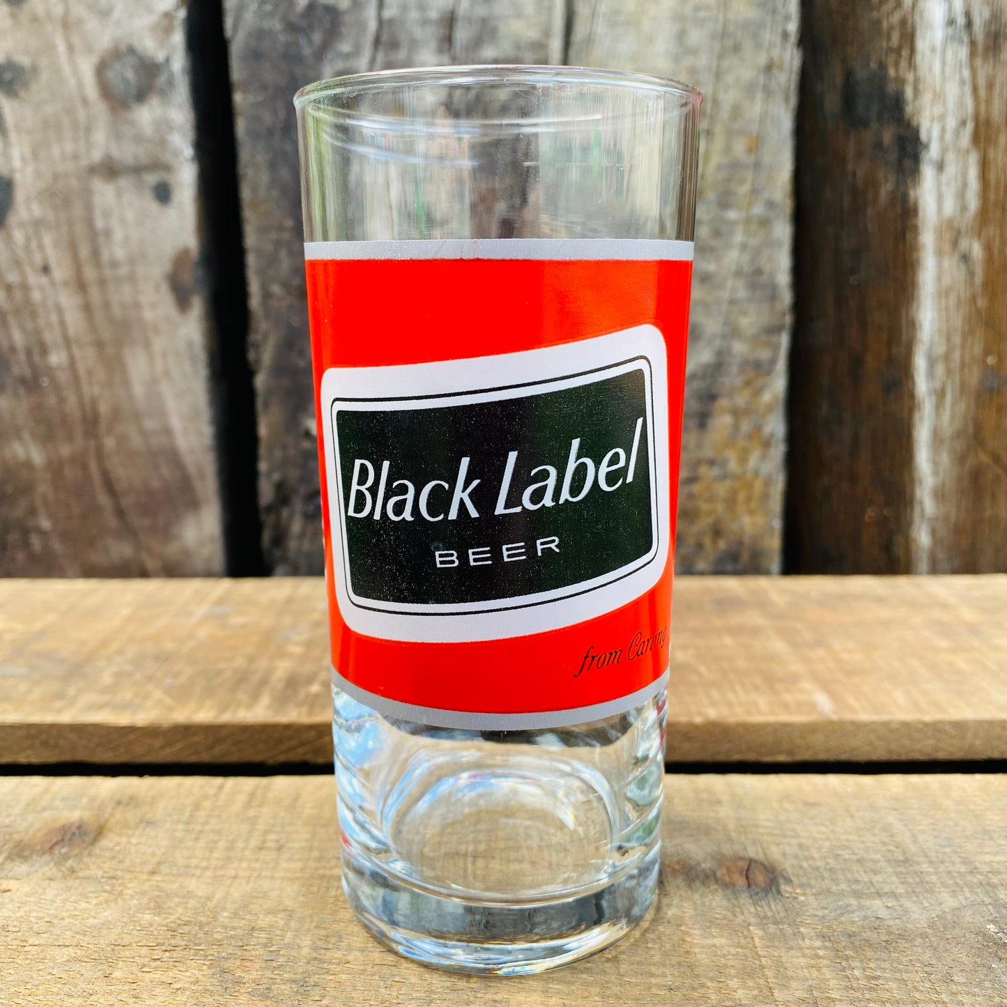 【1970s vintage】Black Label BEER グラスタンブラー