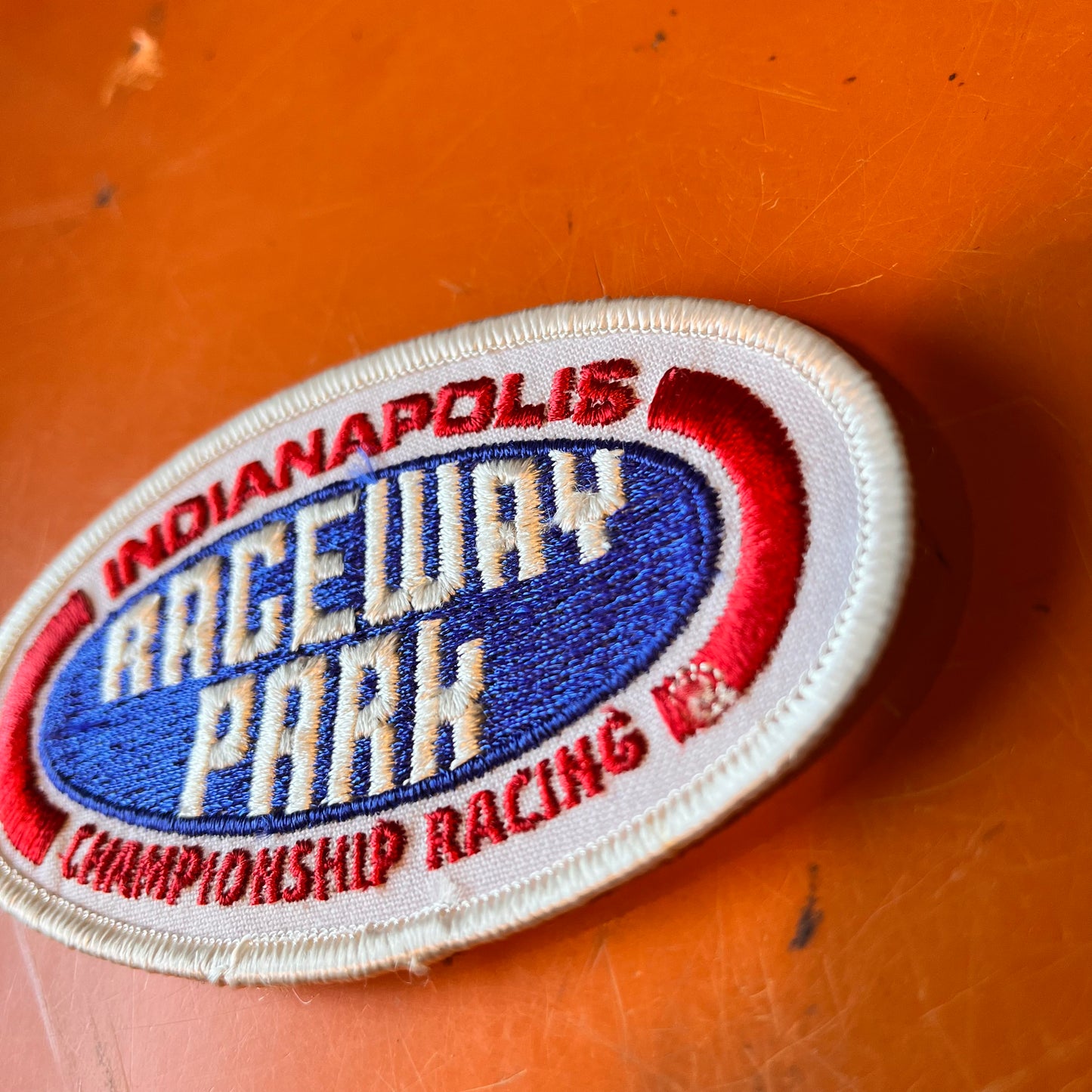 【USA vintage】Lucas Oil Indianapolis Raceway Park ルーカスオイル　インディアナポリス　レースウェイ　パーク　ワッペン　