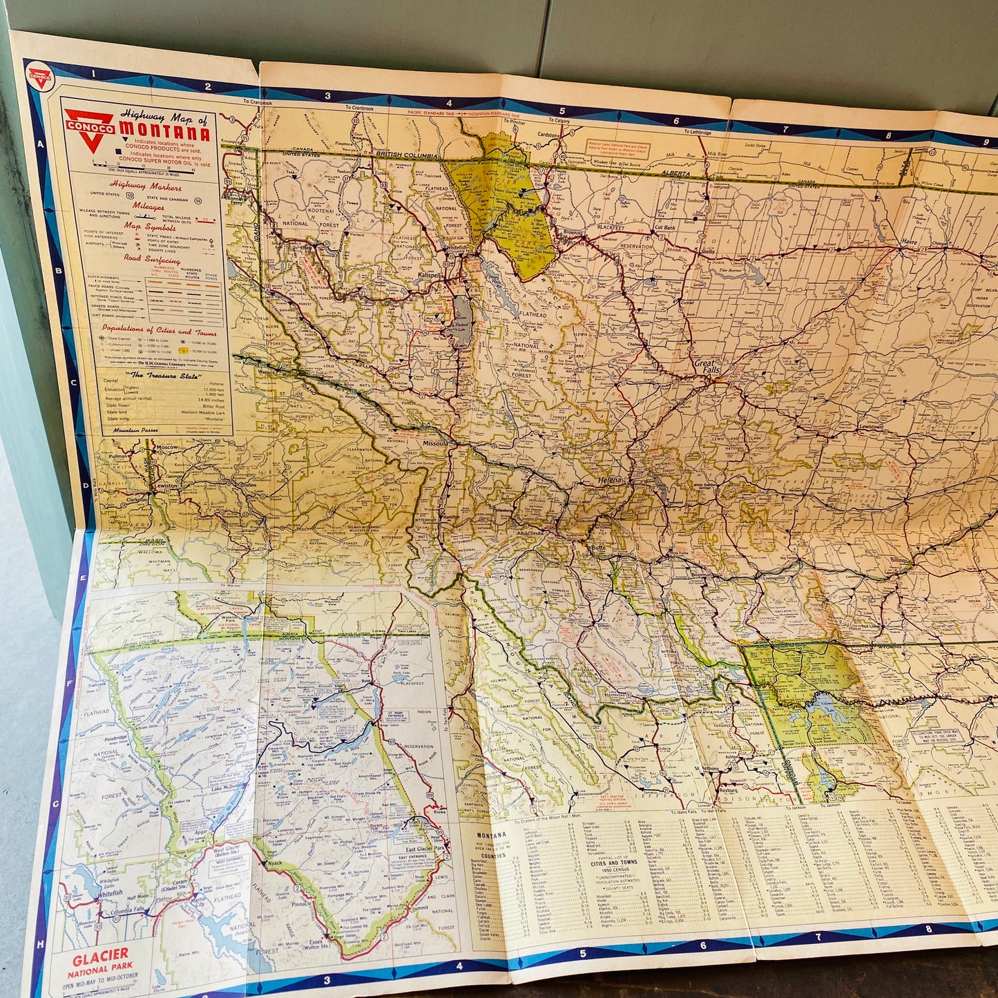 【USA vintage】road map 地図 ロードマップ①