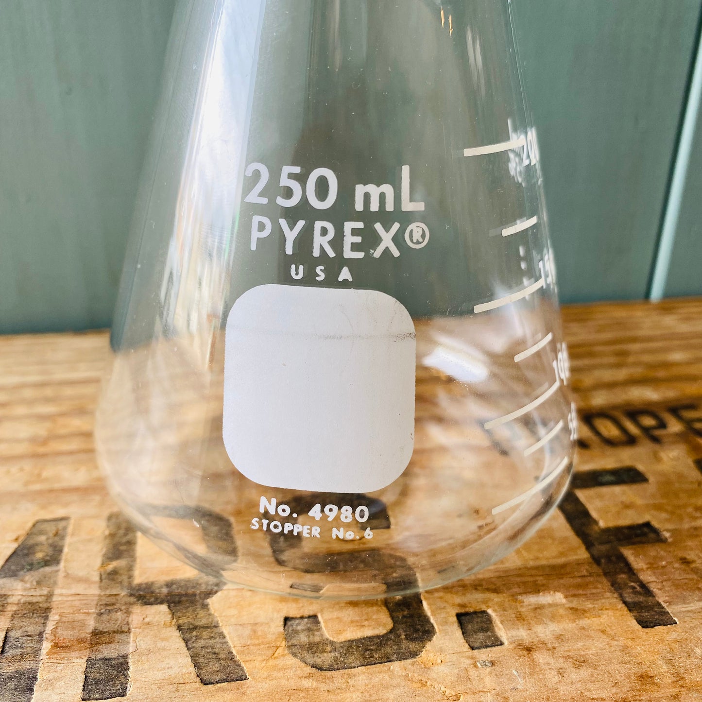 【USA vintage】PYREX frasco 三角フラスコ 瓶