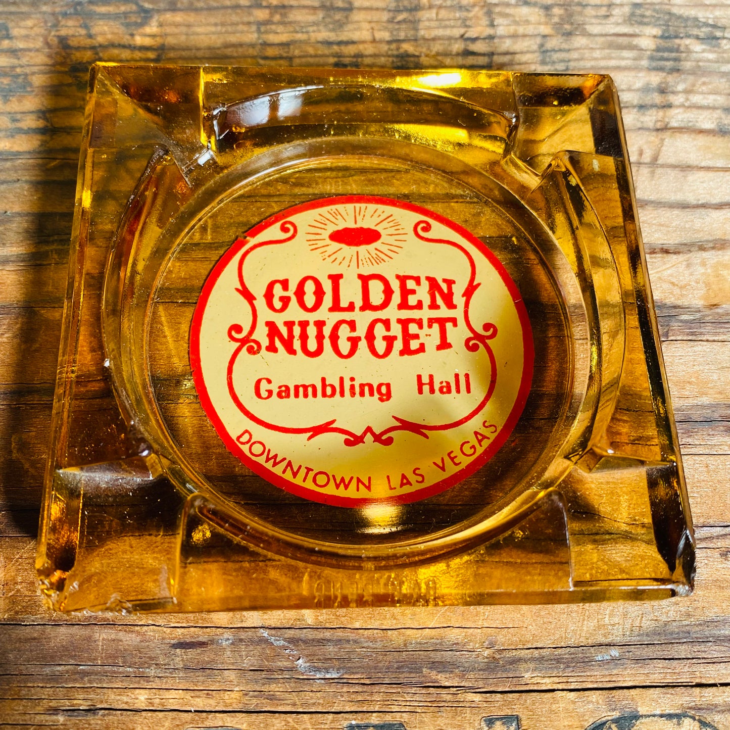 【1950s-1970s USA vintage】アドバタイジング 灰皿 GOLDEN NUGGET