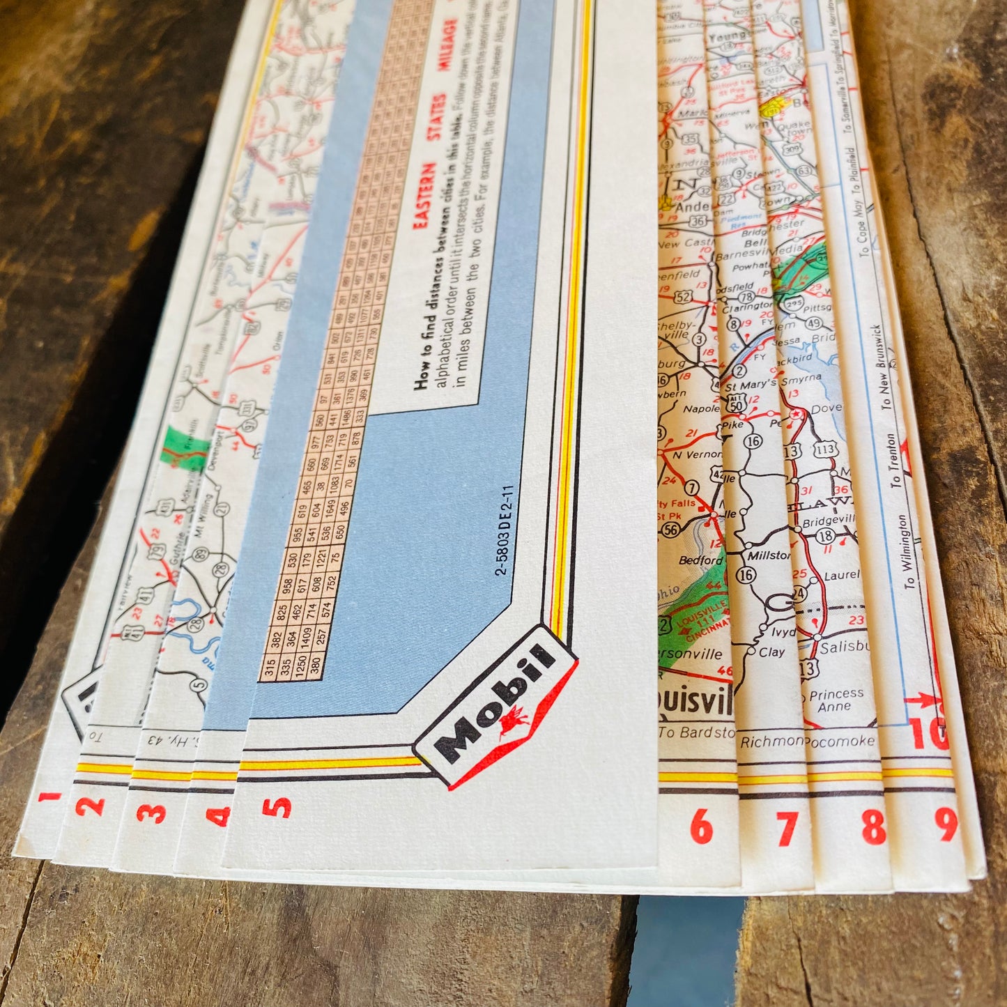 【1960s USA vintage】road map 地図 ロードマップ③
