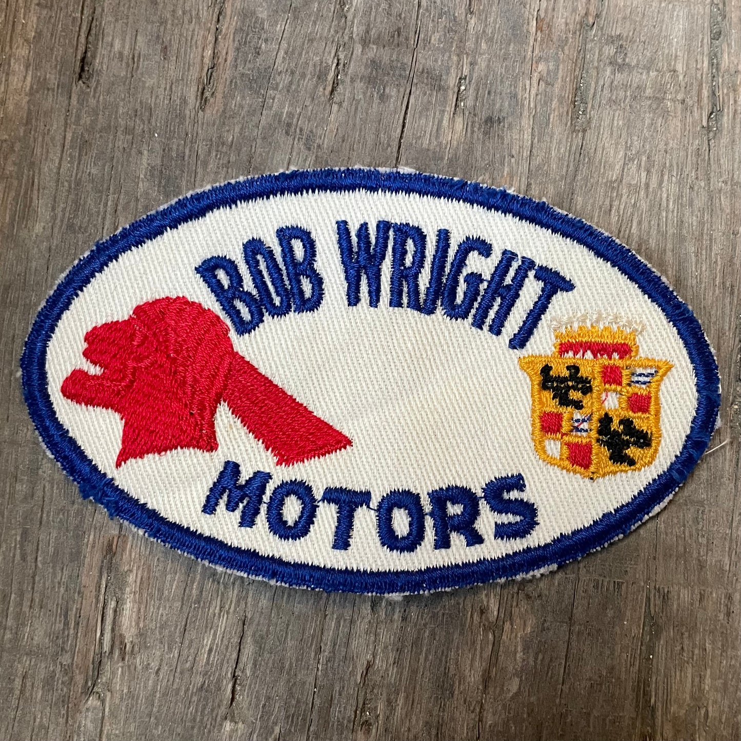 【USA vintage】40’s  ワッペン　BOB WRIGHT MOTORS