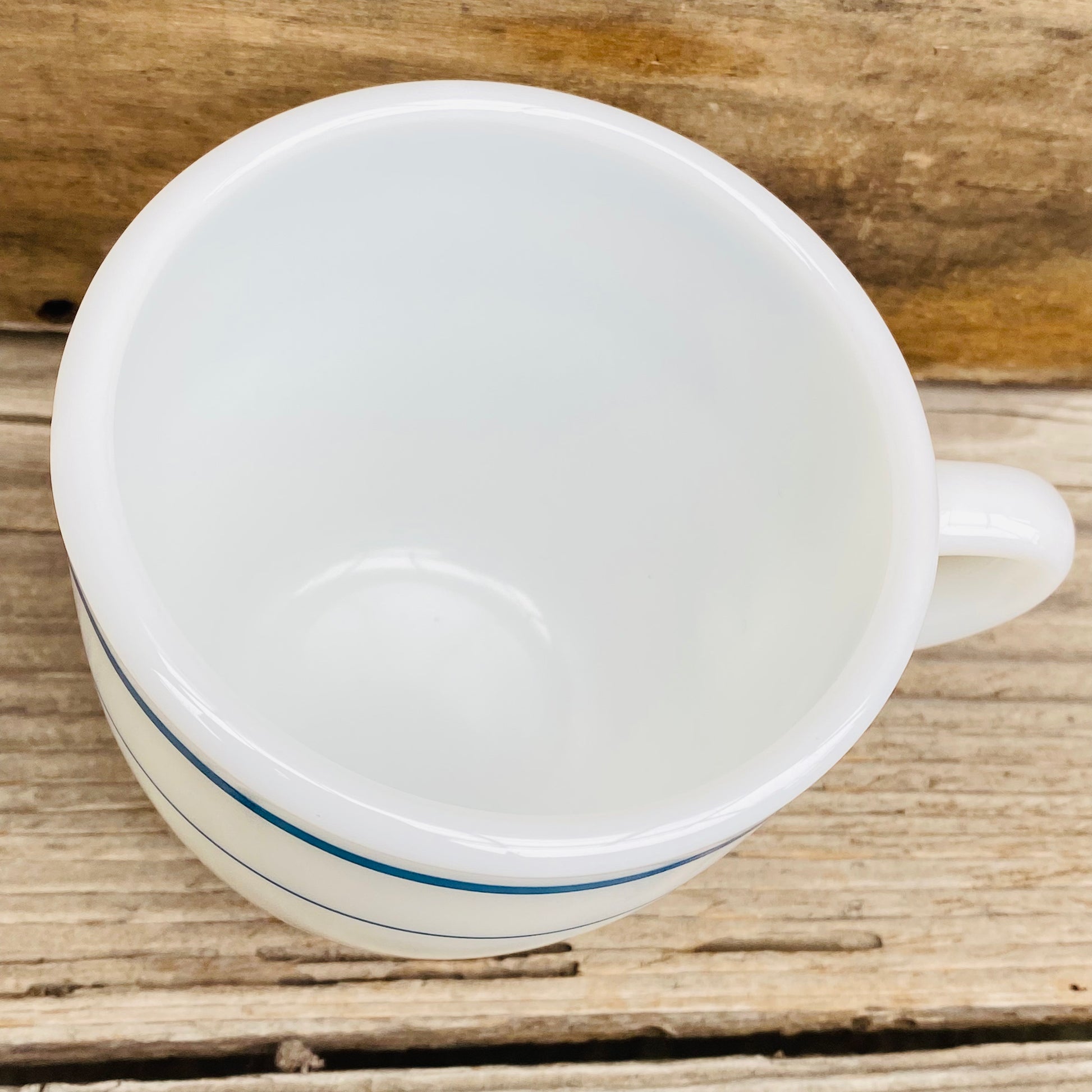 1970s-1980s USA vintage】OLD PYREX 海軍 ブルーライン マグカップ 1970s-1980s USA vintage】OLD PYREX 海軍 ブルーライン マグカップ
