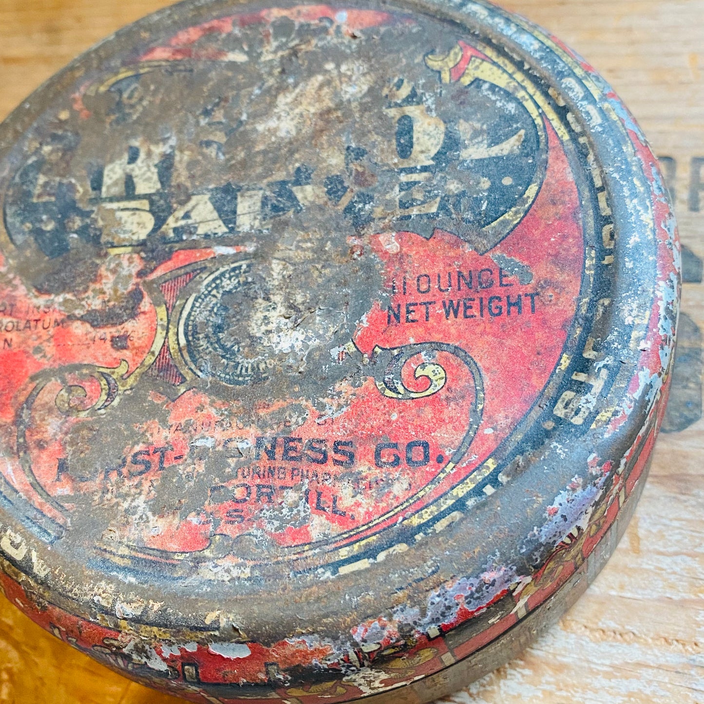 【1920s USA vintage】TIN缶 KRESTON SALVE