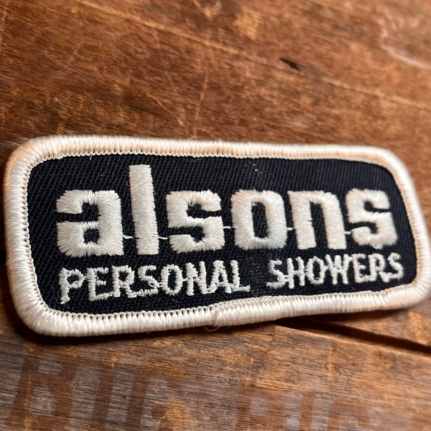 【USA vintage】ワッペン　alsons PERSONAL SHOWERS