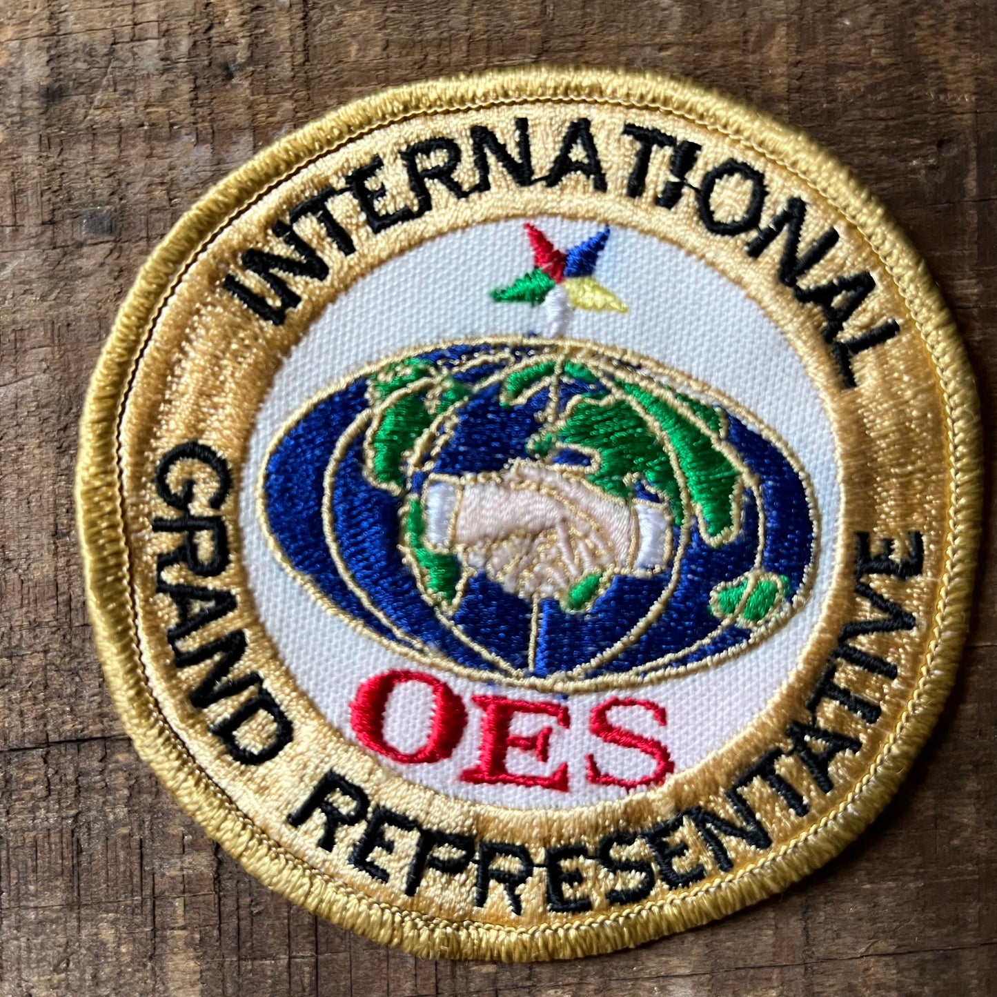 【USA vintage】OES International Grand Representative ワッペン