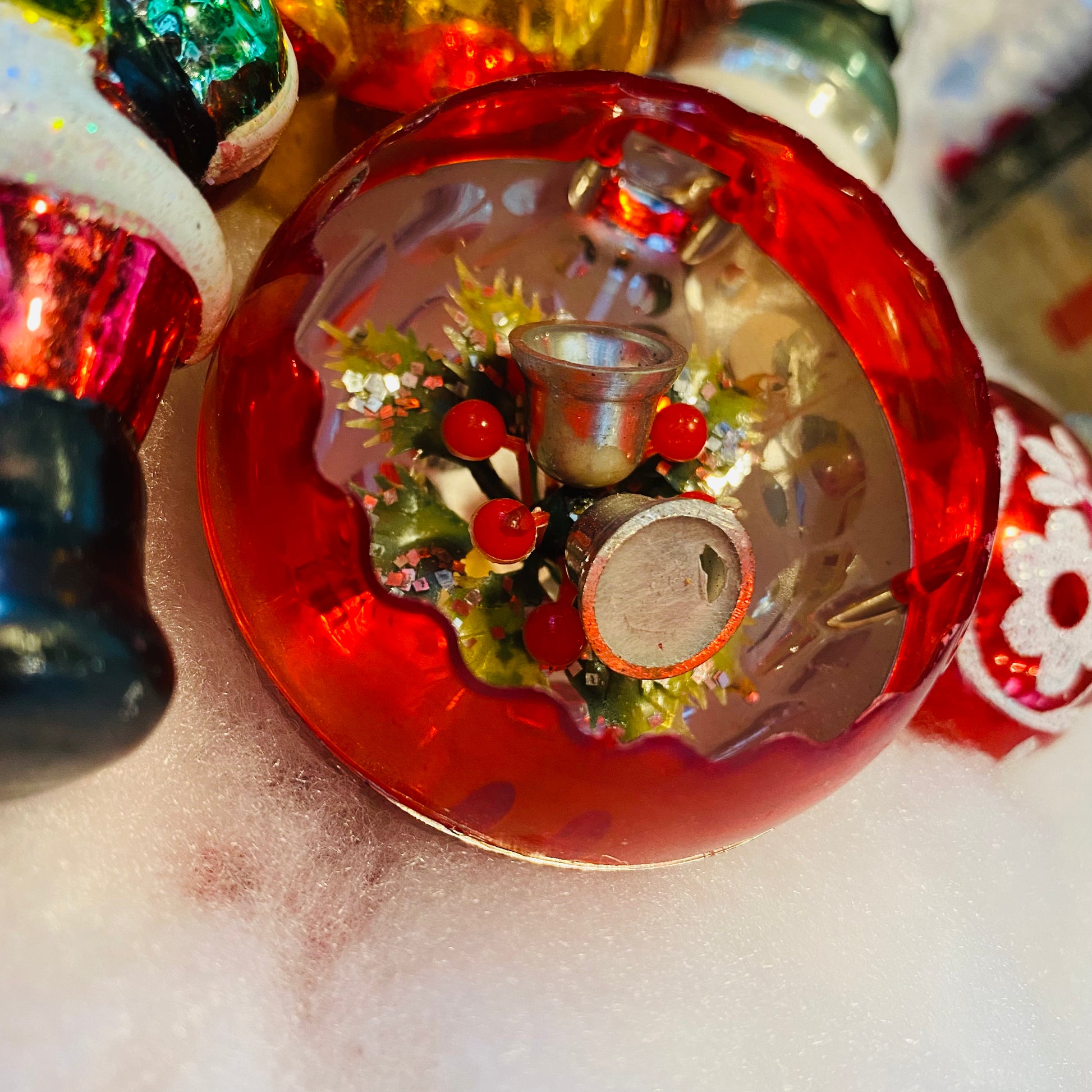 ヴィンテージ ミニミニ クリスマスオーナメント サンタ6体 A ヴィンテージ ミニミニ クリスマスオーナメント サンタ6体 A