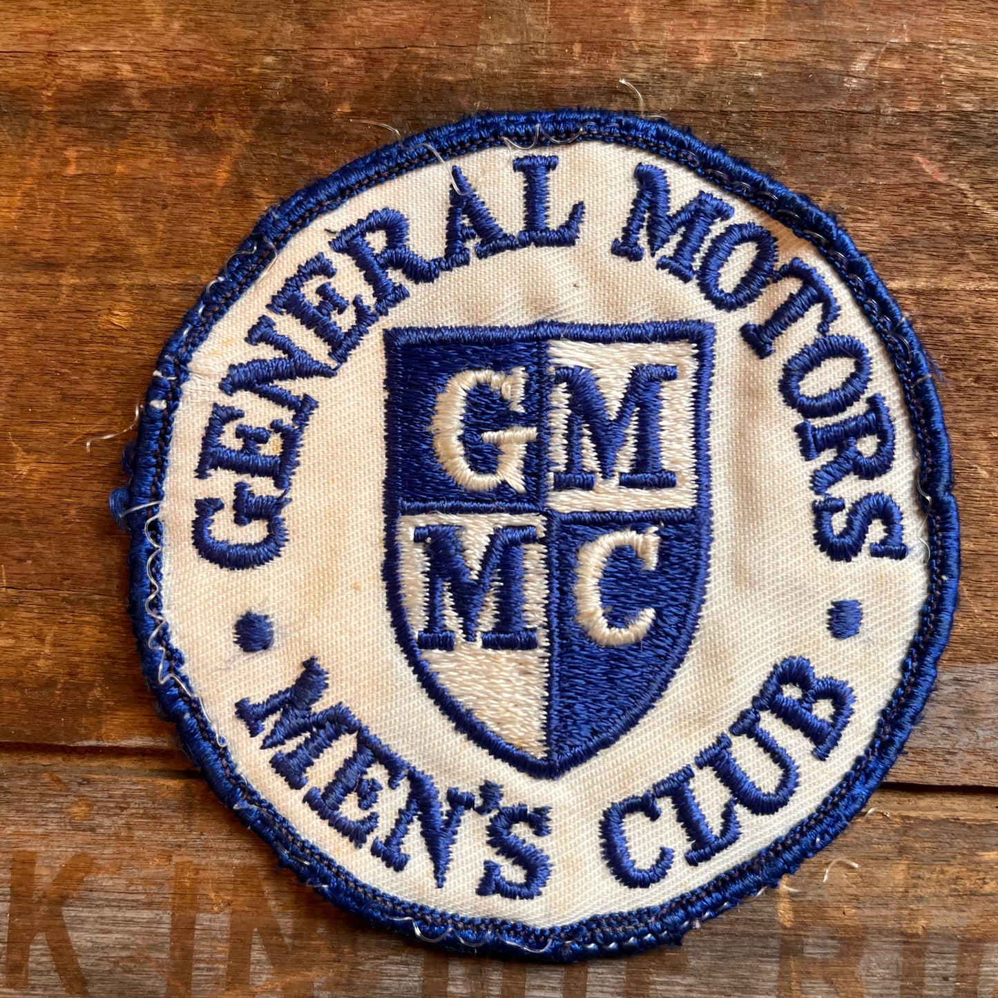 【USA vintage】ワッペン　GENERAL MOTORS MEN’S CLUB