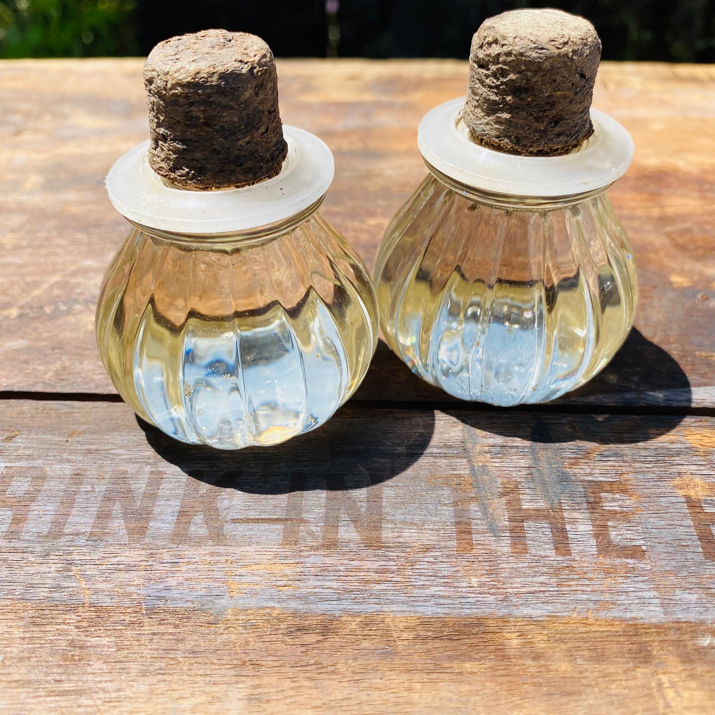 【vintage】ガラス製 ウイスキー ボトルストッパー