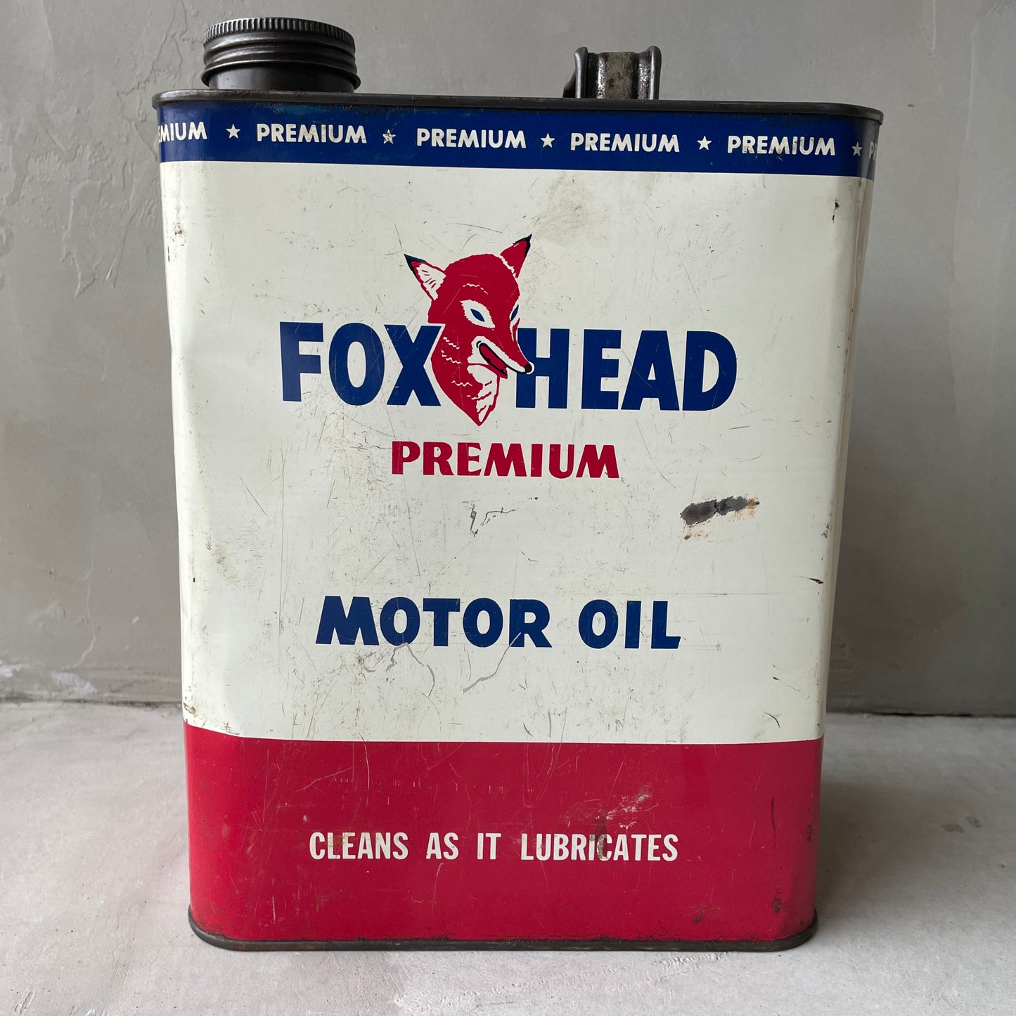 【USA vintage】FOX HEAD オイル缶