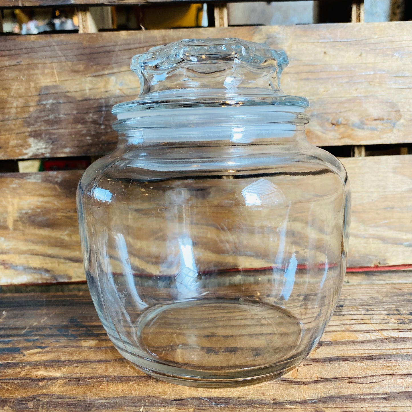 【USA vintage】ガラスジャー ガラス瓶 保存瓶