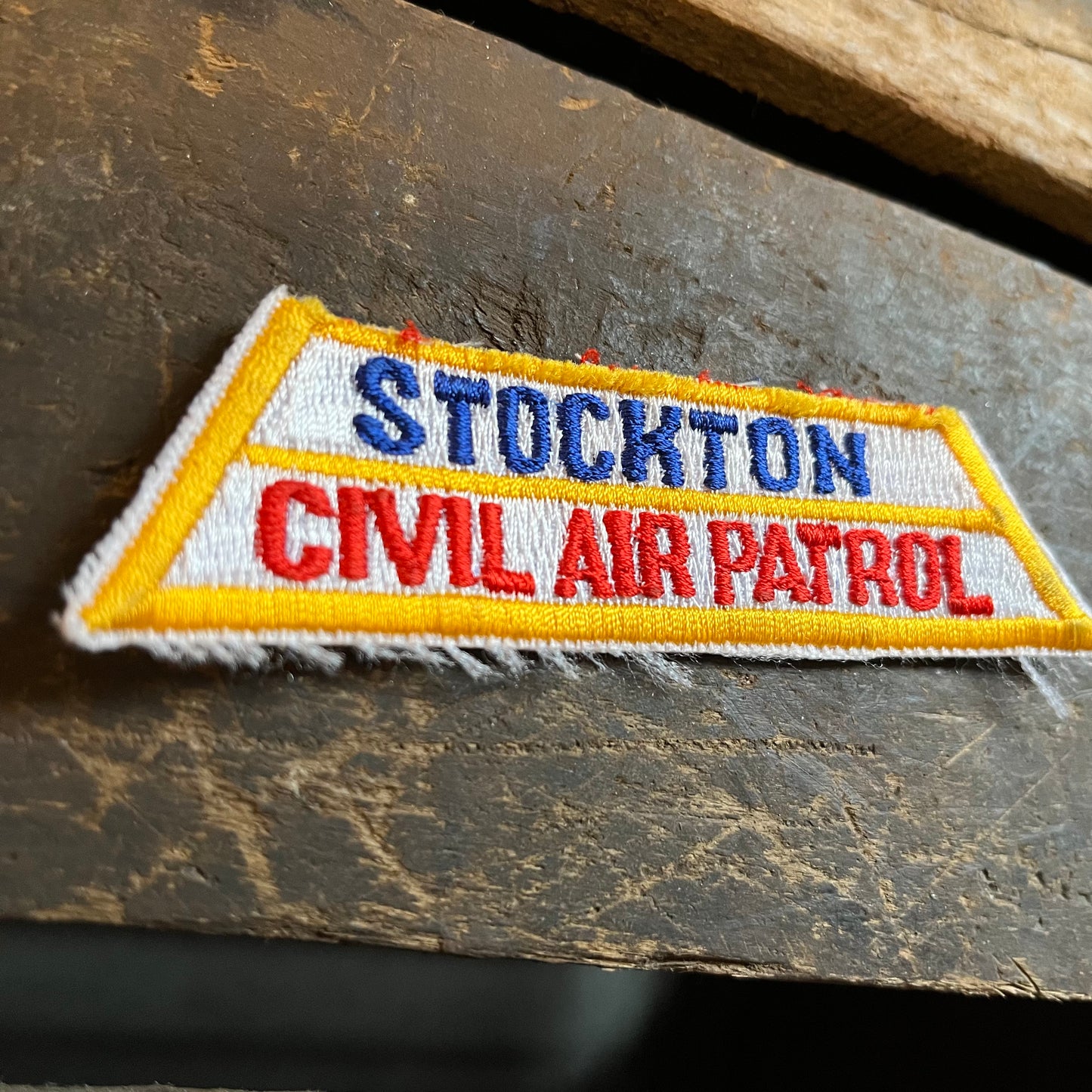 【USA vintage】ワッペン　STOCKTON CIVIL AIR PATROL