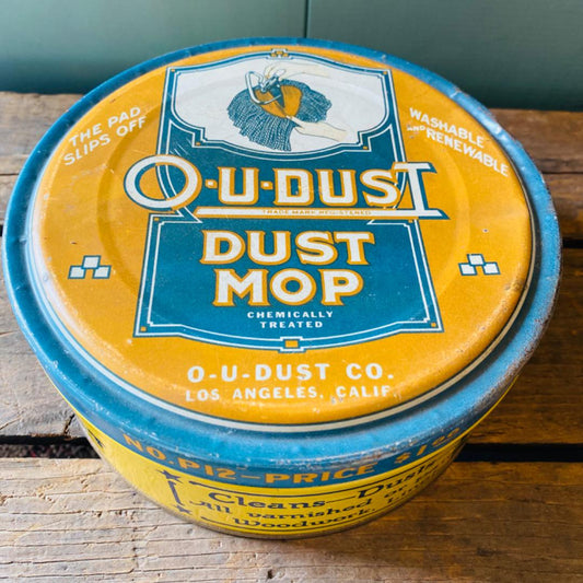 【1920s-1930s USA vintage】モップ TIN缶