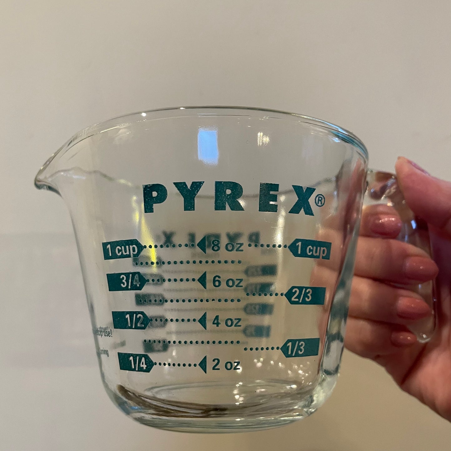 【USA vintage】オールドパイレックス　OLD PYREX 旧ロゴ　メジャーカップ　耐熱ガラス　