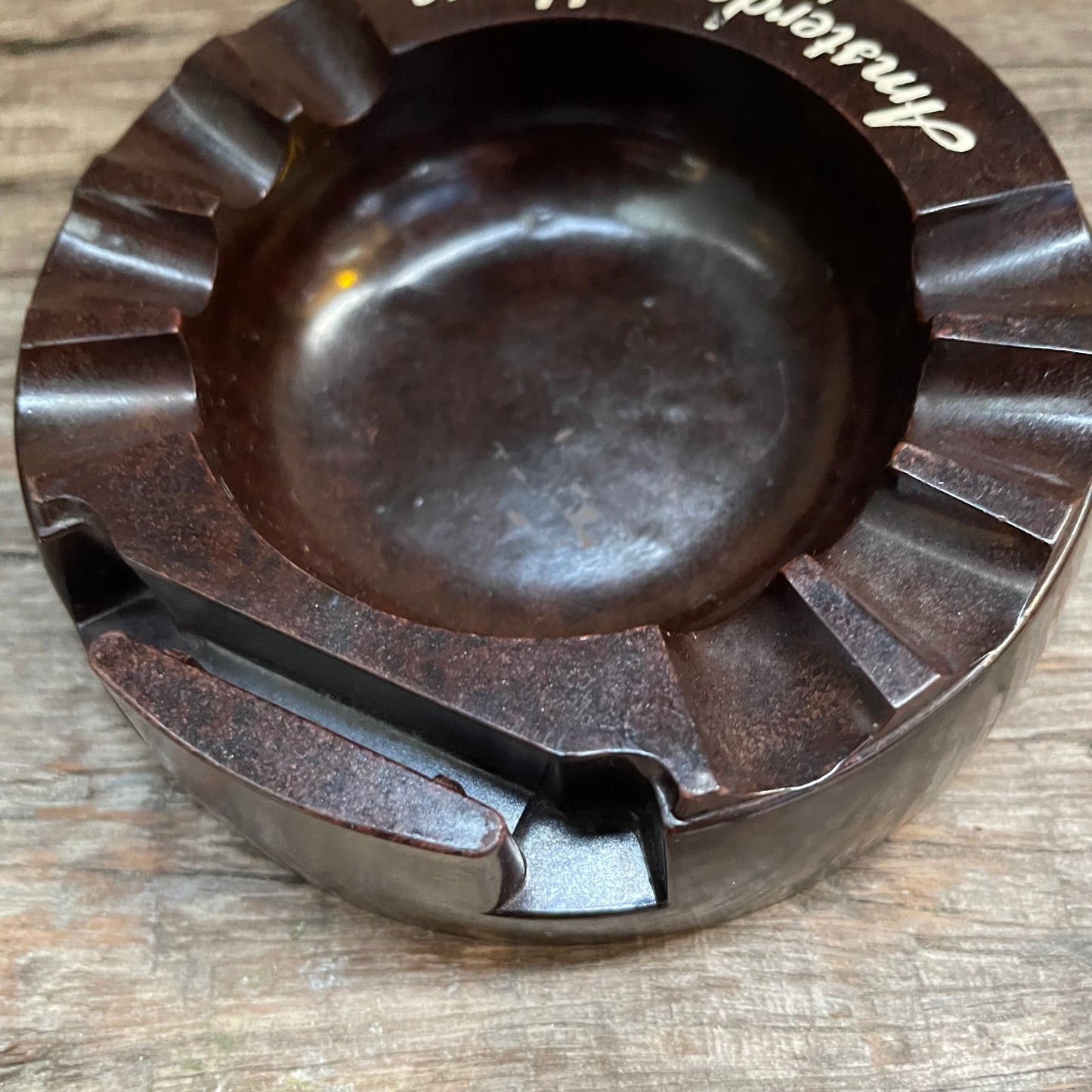 【USA vintage】Amsterdam House Restaurant メラミン樹脂　灰皿　アッシュトレイ