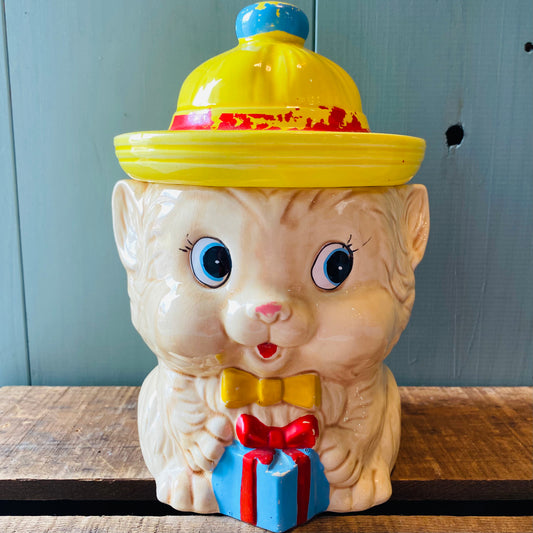 【1950s JPN vintage】cookie jar cat