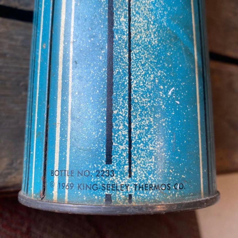 【1969 USA vintage】THERMOS サーモス 水筒 レトロ ブルー