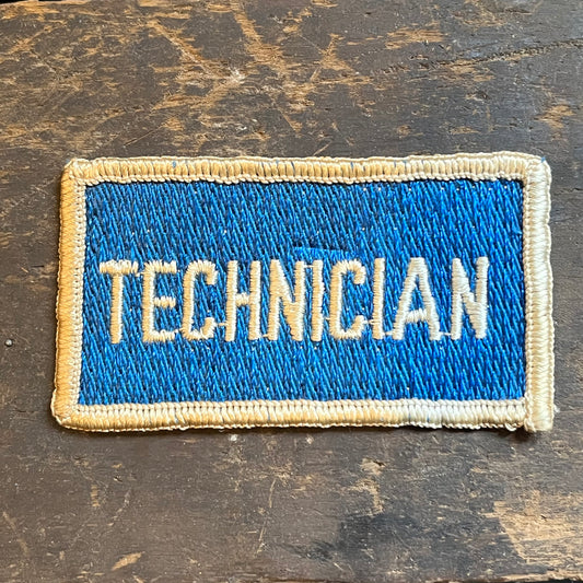 【USA vintage】ワッペン TECHNICIAN テクニシャン